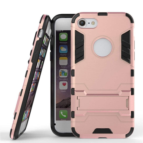 AussieSuperStore Homeware Supplies iPhone 7 Case HEAVY DUTY Iron Case Premium Shockproof Kickstand Bumper Gold CBI72IN1IRONCASEGOLD